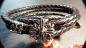Preview: Armband aus Edelstahl & Leder