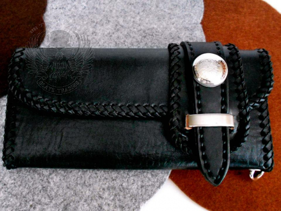 GELDBÖRSE AUS HOCHWERTIGEM LEDER HANDGENÄHT