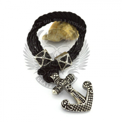 Armband aus Edelstahl & Cordel